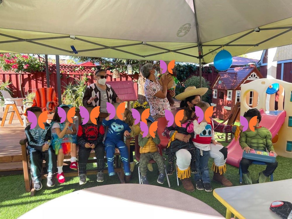 Children in costume at our Halloween celebration