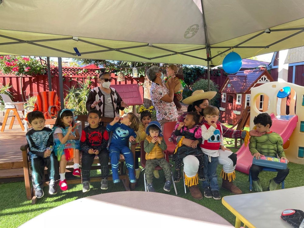 Children dressed up in costume for our Halloween celebration
